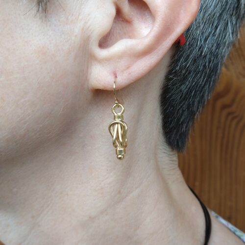 Boucles d'oreilles noeud d'Heraklès