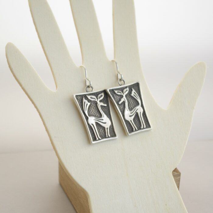 Boucles d'oreilles cerfs en argent 925
