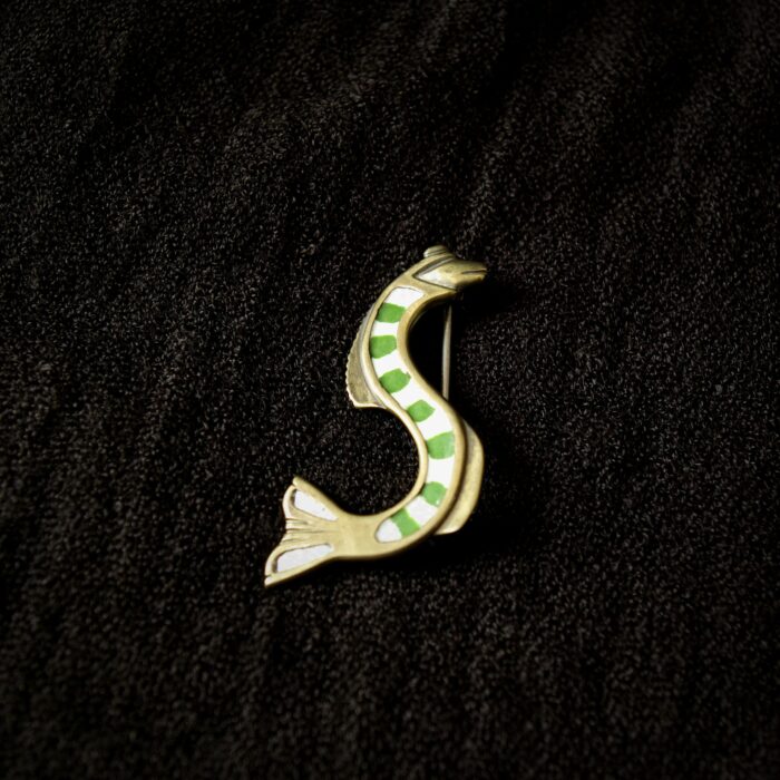 Fibule serpent de mer émaillée – Image 4