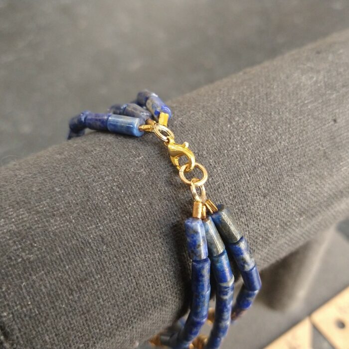 Bracelet 3 rangs lapis-lazuli – Image 2
