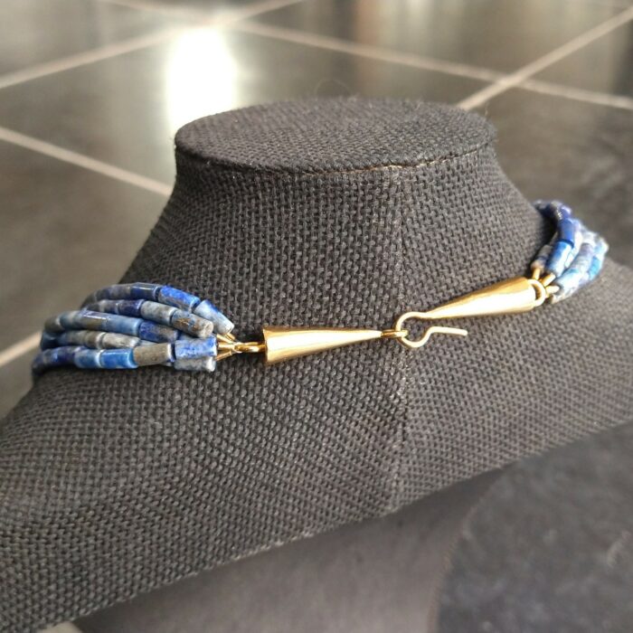 Collier 5 rangs lapis-lazuli – Image 2